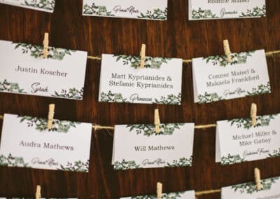 escort card display