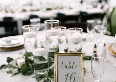floating candle centerpiece