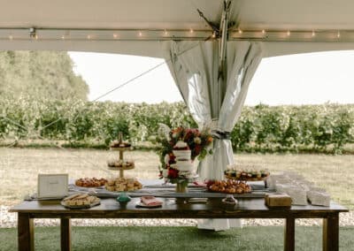 wedding dessert table