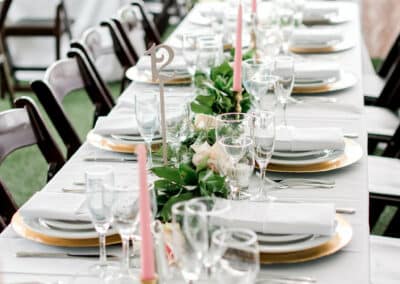 Wedding Decor long tables