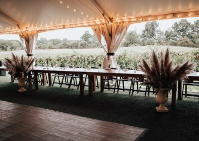 pampas grass wedding decor