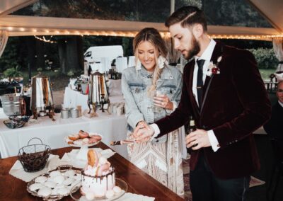 donut wedding cake