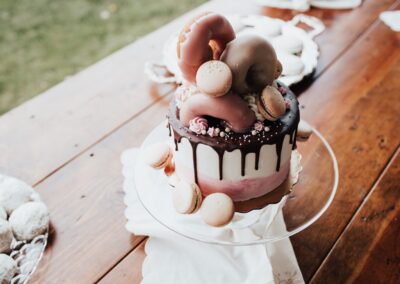 donut wedding cake