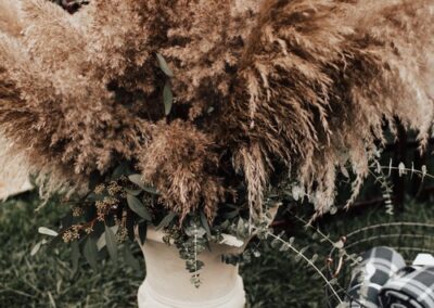 pampas grass wedding decor